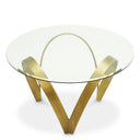Sculptural Brass Dining Table Soquel