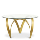 Sculptural Brass Dining Table Soquel