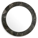 Round Straw Mirror Cassara