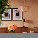 Modern Artwork Set (2) Creased Umber