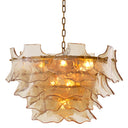 Brass Glass Chandelier Clarendon