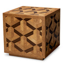 Oak Veneer Side Table Rubicon
