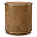Caramel Oak Side Table Velutto