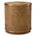 Caramel Oak Side Table Velutto