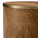 Caramel Oak Side Table Velutto