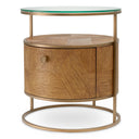 Carved Oak Nightstand Velutto