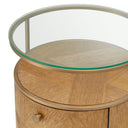Carved Oak Nightstand Velutto