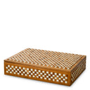 White Brown Wooden Box Cavendish