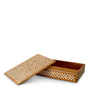White Brown Wooden Box Cavendish