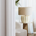 Elegant Wooden Table Lamp Barocco
