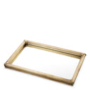 Ribbed Vintage Brass Tray Lenora