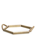 Hexagonal Mirrored Tray Salvi