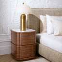 2-Drawer Oak Nightstand S Cabana