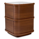 2-Drawer Oak Nightstand S Cabana