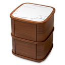 2-Drawer Oak Nightstand S Cabana