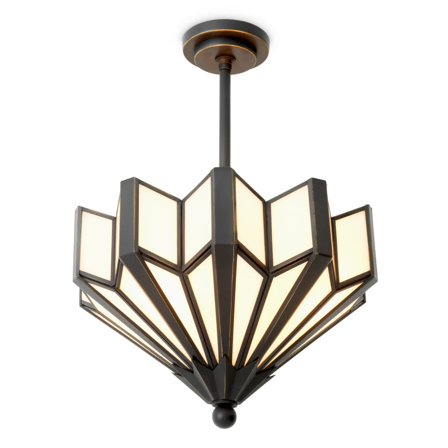 Glass Fan-Shaped Ceiling Lamp Victory