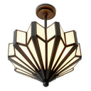 Glass Fan-Shaped Ceiling Lamp Victory