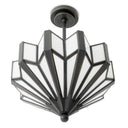 Glass Fan-Shaped Ceiling Lamp Victory