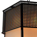 Bronze Frosted Glass Chandelier Minerva