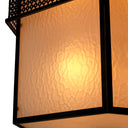Bronze Frosted Glass Chandelier Minerva