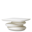 White Pebble Sculpted Coffee Table Azura