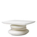 White Pebble Sculpted Coffee Table Azura