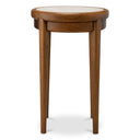 Beige Marble Side Table Hensley