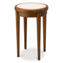 Beige Marble Side Table Hensley