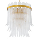 Hand-Cast Glass Chandelier Erika