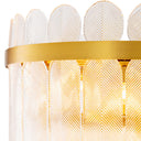 Hand-Cast Glass Chandelier Erika
