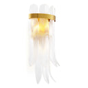 Brass Feather Wall Lamp Erika