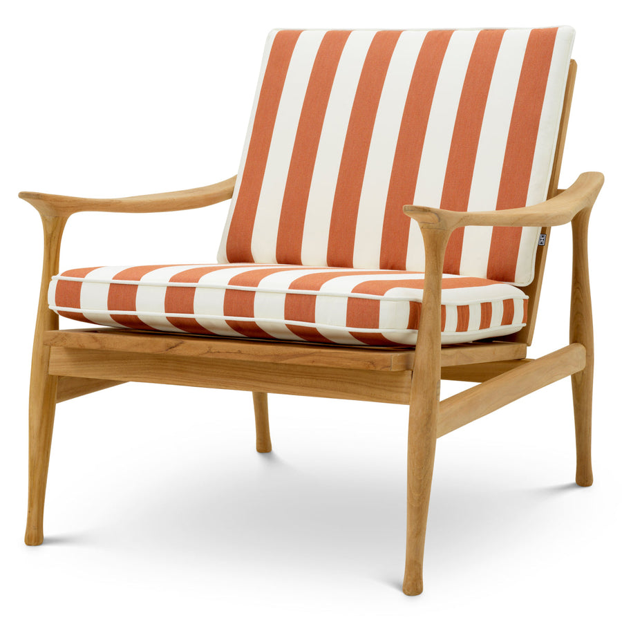 Natural Teak Outdoor Chair Manzo