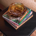 Warm Brown Glass Bowl Courtier