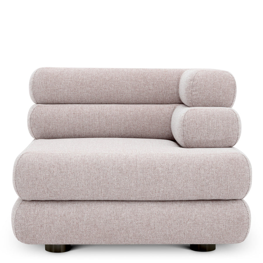Light Gray Outdoor Modular Sofa Malaga