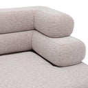 Light Gray Outdoor Modular Sofa Malaga