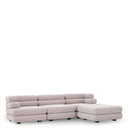 Light Gray Outdoor Modular Sofa Malaga