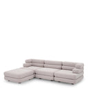 Light Gray Outdoor Modular Sofa Malaga