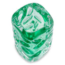 Green Hand-blown Glass Vase Avoir