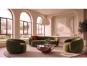 Andrew - Modern Green Fabric Sofa Set