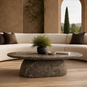 Ararat - Modern Faux Marble Concrete Coffee Table