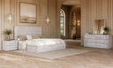 asus - modern italian white bed