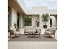 Cayman - Outdoor Beige + Teak Sofa Set