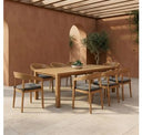 Sintra - Outdoor Grey Olefin + Eucalyptus Dining Chair