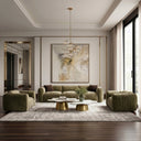 Siegal - Modern Olive Green Fabric Sofa