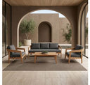 Sintra - Outdoor Grey Olefin + Eucalyptus Dining Chair