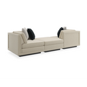 Fusion Sectional - 3-Piece Sectional - Simply Black, Fabric 21021-35CC, 2989-34CC, 3270-12CC by Caracole, view 2