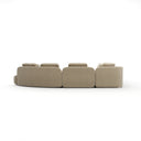 Sasso Sectional - Curved L-Shape, Large - Oatmeal by Caracole, view 4