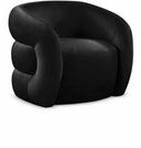 Roxbury Velvet Upholstered Accent Chair - Black