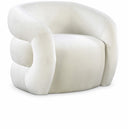 Roxbury Velvet Upholstered Accent Chair - Cream