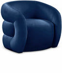Roxbury Velvet Upholstered Accent Chair - Blue